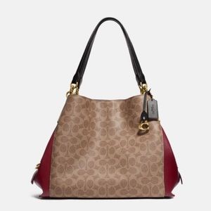 Coach Dalton 31 Colorblock Signature Coated Canvas